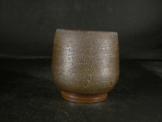 備前焼　穴窯　備前焼異色作家　吉岡　勝巳　最新作黄ゴマ湯呑１４