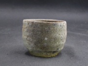 処分品　備前焼　穴窯　備前焼異色作家　吉岡　勝巳　最新作カセ窯変ぐい呑７