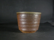 備前焼　穴窯　備前焼異色作家　吉岡　勝巳　最新作黄ゴマフリーカップ５０