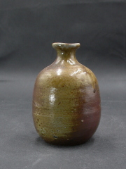 備前焼　登窯　備前焼物故作家　的野　求　黄ゴマ徳利２０
