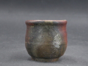 備前焼　登窯　備前焼物故作家　小野田　瑞穂　黄ゴマぐい呑２