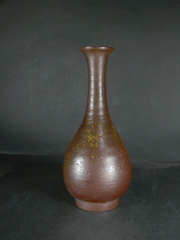 処分品　備前焼　登窯　備前焼窯元陶正園　木村　陶峰　黄ゴマ花入１