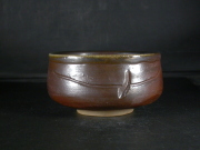 備前焼　登窯　備前焼名門作家　山本　周作　共箱付き黄ゴマ抹茶茶碗１