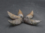 備前焼　登窯　備前焼窯元　清麻呂窯　藤尾　高徳　紙箱付き黄ゴマ竹の子箸置５個組１