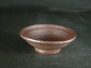 備前焼　登窯　備前焼中堅作家　赤畠　太　焦げ茶のゴマ酒盃３