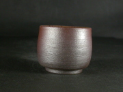 備前焼　登窯　備前焼中堅作家　備前焼伝統工芸士　安東　利喜　黄ゴマぐい呑１