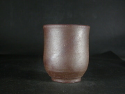 備前焼　登窯　備前焼物故作家　加村　香童　緋襷湯呑２