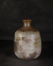 備前焼　登窯　備前焼中堅作家　高橋　正志　桟切徳利１