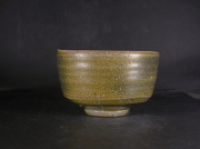 備前焼　備州窯　山本　宗秀　共箱付き黄ゴマ抹茶茶碗２