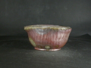 備前焼　登窯　作者不詳　手捻り桟切・黄ゴマ片口酒注・鉢１