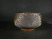 備前焼　登窯　備前焼ベテラン作家　奥本　健一　共箱付き窯変抹茶茶碗１
