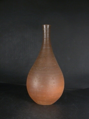 備前焼　登窯　備前焼中堅作家　妹尾　遊世　黄ゴマ緋一輪花入１