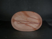 備前焼　備前焼若手作家　藤見　俊一　１９センチ緋襷楕円皿１
