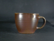 備前焼　穴窯　備前焼若手作家　藤見　俊一　黄ゴマ手付きカップ７