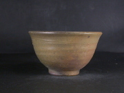 備前焼　備前焼中堅作家　竹内　靖之（山本）　最新作焦げ茶のゴマ青備前飯茶碗２