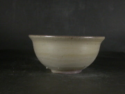 備前焼　備前焼中堅作家　竹内　靖之（山本）　最新作焦げ茶のゴマ青備前飯茶碗２