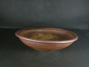 備前焼　登窯　備前焼中堅作家　竹内　靖之（山本）　最新作２０センチ黄ゴマ深皿２７