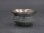 備前焼　登窯　備前焼中堅作家　竹内　靖之（山本）　最新作金彩・窯変ぐい呑２０