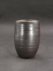 備前焼　登窯　備前焼中堅作家　竹内　靖之（山本）　最新作黄ゴマビール他グラス１１
