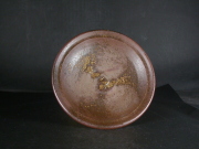 備前焼　登窯　備前焼中堅作家　竹内　靖之（山本）　最新作１５．５センチ黄ゴマ皿１５