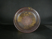 備前焼　登窯　備前焼中堅作家　竹内　靖之（山本）　最新作１６．５センチ黄ゴマ皿１５