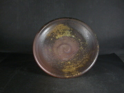 備前焼　登窯　備前焼中堅作家　竹内　靖之（山本）　最新作１６センチ黄ゴマ皿１５