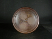 備前焼　登窯　備前焼中堅作家　竹内　靖之（山本）　最新作１５．５センチ黄ゴマ皿１６