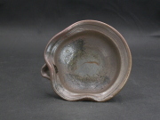 備前焼　登窯　備前焼中堅作家　竹内　靖之（山本）　最新作緋襷・黄ゴマ片口小鉢４