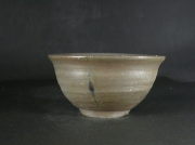 備前焼　備前焼中堅作家　竹内　靖之（山本）　最新作金彩・黒緋襷青備前飯茶碗６