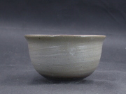 備前焼　備前焼中堅作家　竹内　靖之（山本）　最新作焦げ茶のゴマ青備前飯茶碗６