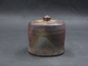 備前焼　登窯　備前焼中堅作家　竹内　靖之（山本）　最新作黄ゴマ蓋物４