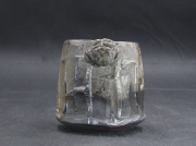 備前焼　備前焼中堅作家　竹内　靖之（山本）　最新作蟹付き窯変面取り・鎬フリーカップ１２