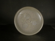 備前焼　登窯　備前焼中堅作家　竹内　靖之（山本）　最新作１７センチ黄ゴマ青備前皿２０