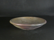 備前焼　登窯　備前焼中堅作家　竹内　靖之（山本）　最新作黄ゴマ青備前深皿２０