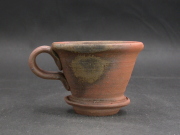 備前焼　登窯　備前焼中堅作家　竹内　靖之（山本）　最新作黄ゴマ緋コーヒードリッパー６