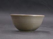 備前焼　備前焼中堅作家　竹内　靖之（山本）　最新作焦げ茶のゴマ青備前飯茶碗７