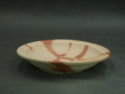 備前焼　備前焼中堅作家　竹内　靖之（山本）　最新作１６．５センチ緋襷皿２３