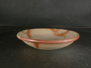 備前焼　備前焼中堅作家　竹内　靖之（山本）　最新作１６センチ緋襷深皿２３