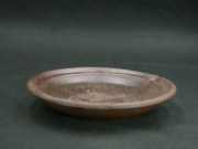 備前焼　登窯　備前焼中堅作家　竹内　靖之（山本）　最新作１６．５センチ黄ゴマ皿２８