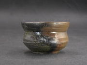 備前焼　登窯　備前焼中堅作家　竹内　靖之（山本）　最新作金彩・窯変ぐい呑３０
