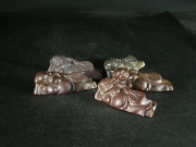 備前焼　備前焼中堅作家　竹内　靖之（山本）　寝布袋箸置５個組２