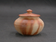 備前焼　備前焼中堅作家　竹内　靖之（山本）　最新作緋襷蓋物２