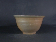 備前焼　備前焼中堅作家　竹内　靖之（山本）　最新作金彩・黄ゴマ飯茶碗１