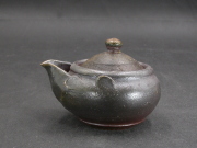 月間特価品　備前焼　登窯　備前焼中堅作家　竹内　靖之（山本）　最新作黄ゴマ宝瓶２