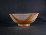 処分品　備前焼　備前焼中堅作家　片岡　聖観　緋襷飯茶碗２２