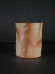 処分品　備前焼　備前焼中堅作家　片岡　聖観　 緋襷フリーカップ２０
