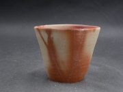 処分品　備前焼　備前焼中堅作家　片岡　聖観　 緋襷フリーカップ２０