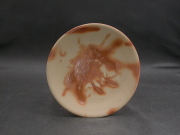 備前焼　備前焼中堅作家　片岡　聖観　１７センチ緋襷深皿２