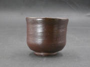 処分品　備前焼　登窯　備前焼中堅作家　片岡　聖観　黄ゴマ湯呑２２