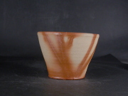 処分品　備前焼　備前焼中堅作家　片岡　聖観　 緋襷フリーカップ１７
